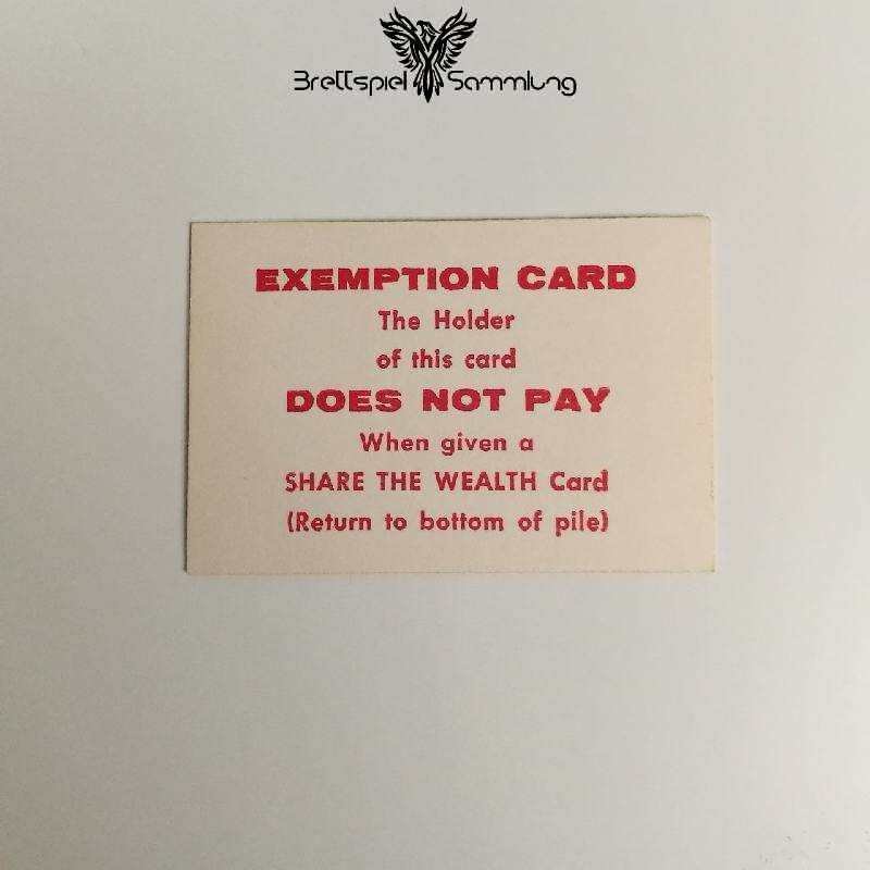 The Game Of Life Spielkarte Exemption Card Does Not Pay