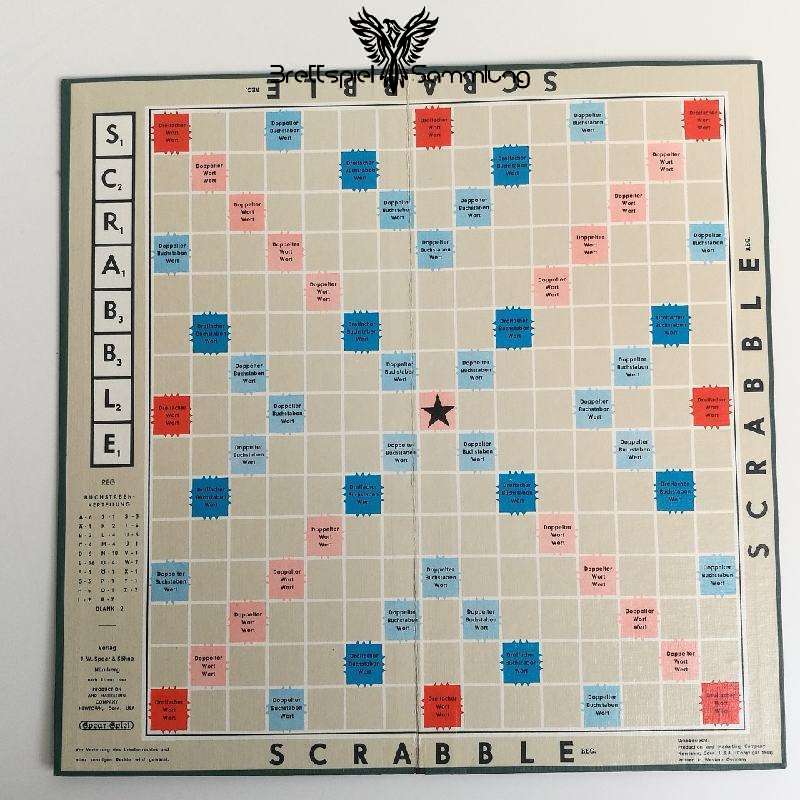 Scrabble Ersatzteile Holz Buchstaben mit Zahlen Spielzubehoer Brettspiel 110 St. 